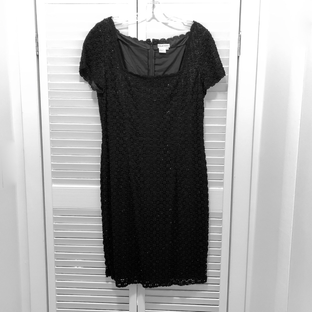 Stunning Fully Beaded Little Black Dress